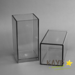 Квадрат L=6 см, h=12 см, форма пластиковая для свечей